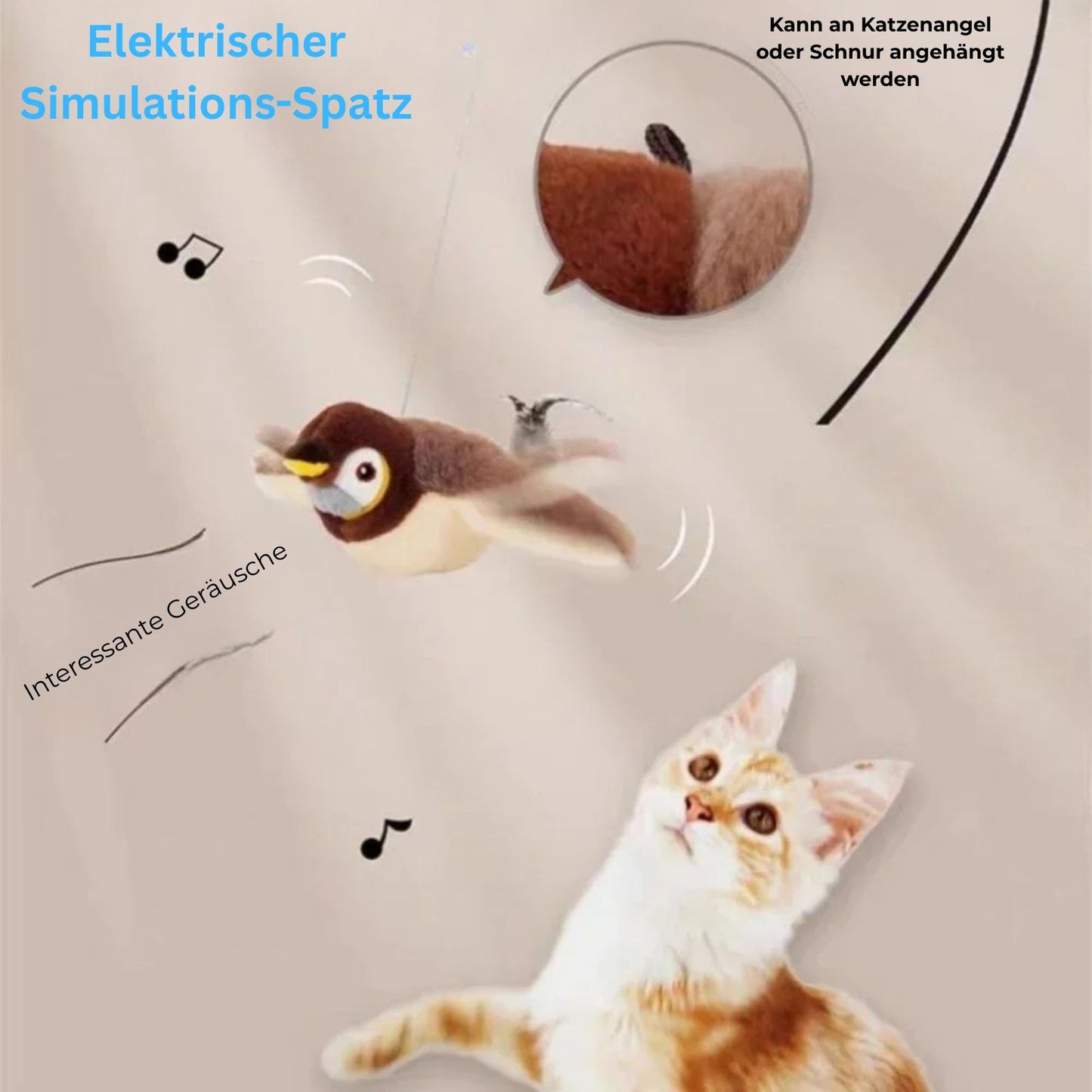 PounceBird™ -Der Vogel, der Katzen fliegen lässt.